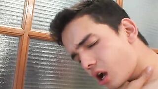 Hot twink latino Paulo getting pounded in his tight raw ass