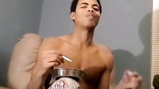Black young amateur cums in chubby mature mans mouth
