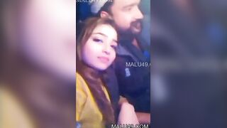 Indian Mallu Lover Romance and Boobs Sucking In Car