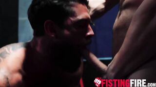 Submissive Alpha Wolfe worships a huge dick and craves for fisting and anal fuck