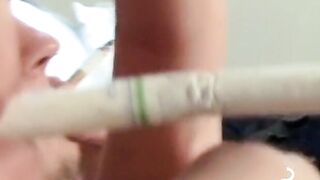 Seductive TwinkÂ Sensational DeepthroatÂ in a Cloud of Smoke