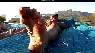 Asher And Brenden Hotties In The Pool