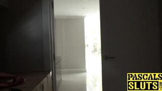 UK girl gags on dick and gets abused by tantalizing man