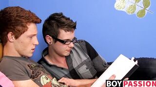 Blowjob and anal with twinks Alan Parish and Timo Garrett