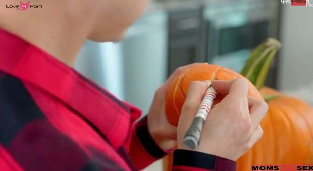 Whitney Oc is decorating a pumpkin when her stepson Juan Loco tries to tell her he's leaving to hang out