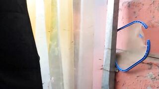 LatinoJuice.com - Latino babe Dimitri Star gobbles Leo Blue massive cock