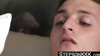 StepsonXXX.com - Sexy daddy Matthew Figata locks me in his huge muscles while he bree