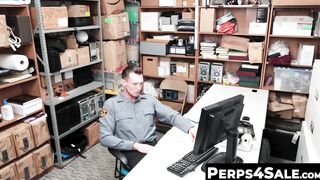 Perps4Sale.com - Skinny twink thief jerks off Hunk policemans huge baton
