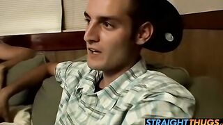 Horny boys Ajax and Cg loves wanking on living room couch
