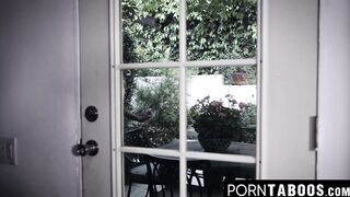 PornTaboos.com - Young blonde girl gets a cumshot surprise after being caught on came