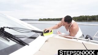 StepsonXXX.com - I splashed my cum on my stepson Jack Valors ass after helping me cle