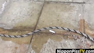 Japanese ladies cant battle the desire to piss in the city