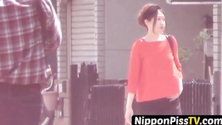 Japanese ladies cant battle the desire to piss in the city