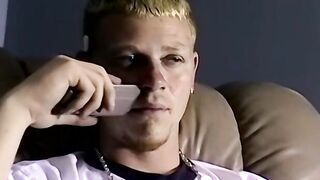 Hardcore doggystyle drill and blowjob with blonde twink