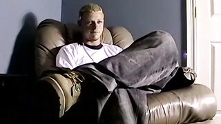 Hardcore doggystyle drill and blowjob with blonde twink