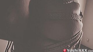 Japanese muscle hunk Kosuke is tied up by the notorious Shibari master Encho