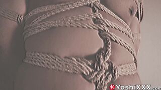 Japanese muscle hunk Kosuke is tied up by the notorious Shibari master Encho