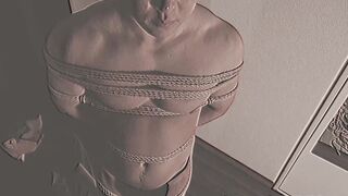 Japanese muscle hunk Kosuke is tied up by the notorious Shibari master Encho