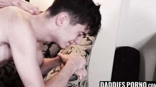 DaddiesPorno.com - Shower infiltration for a steamy ass eating with my stepson