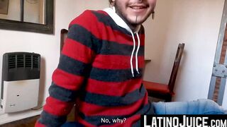 LatinoJuice.com - Pierced stud Chiwi Black swallows Latino gay Milo Star