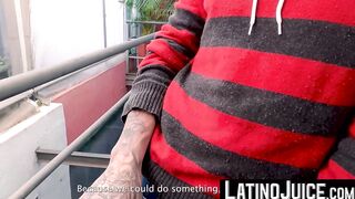 LatinoJuice.com - Pierced stud Chiwi Black swallows Latino gay Milo Star