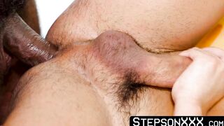 StepsonXXX.com - My enormous and delicious cock meets with curly Gabe Bradshaws wet l