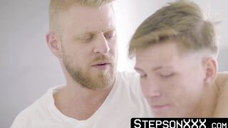 StepsonXXX.com - Horny Marcus Rivers gangbanged by three kinky dudes after getting ca