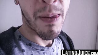 LatinoJuice.com - Alluring latino Herbert shoots out his hot milk while getting fucke