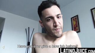 LatinoJuice.com - Alluring latino Herbert shoots out his hot milk while getting fucke