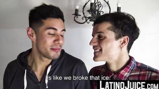 LatinoJuice.com - Latino Nicolas and Francis showered with my gooey cum after worship