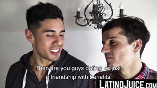 LatinoJuice.com - Latino Nicolas and Francis showered with my gooey cum after worship