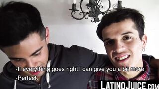 LatinoJuice.com - Latino Nicolas and Francis showered with my gooey cum after worship