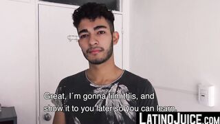 LatinoJuice.com - My hard cock gets gobbleed by sensual twink Bam Bam after I massage