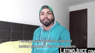 LatinoJuice.com - Bearded cute guy Thiago loves the flavor of my uncut boner and lusc