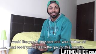 LatinoJuice.com - Bearded cute guy Thiago loves the flavor of my uncut boner and lusc