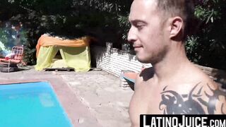 LatinoJuice.com - Aroused latinos Nacho and Rodrigo El Santo drain their cocks of jui