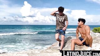LatinoJuice.com - Devouring my stepdad Marcos dark cock until he spills loads of cum