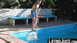 LatinoJuice.com - Inked bisexual Gabo enjoys swallowing my big long cock in exchange