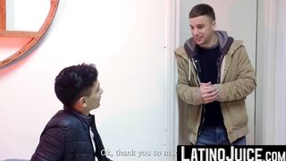 LatinoJuice.com - Jock homo Jonas Matt wanks dick while bred hard by Felipe