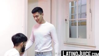 LatinoJuice.com - Jock homo Jonas Matt wanks dick while bred hard by Felipe