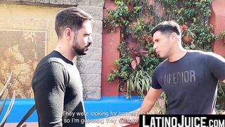 LatinoJuice.com - Handsome stud Francis gobbles Martin Muse massive dick