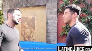LatinoJuice.com - Handsome stud Francis gobbles Martin Muse massive dick