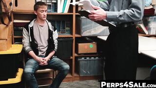 Skinny rebellious twink enjoys sucking a horny cop
