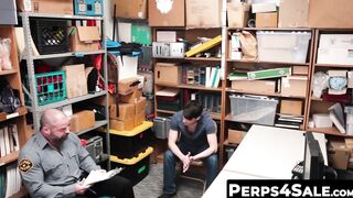Perps4Sale.com - Slim twink thief drilled hard and ass pounded deep by thick dicked c