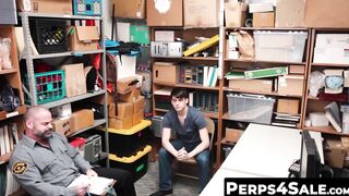 Perps4Sale.com - Slim twink thief drilled hard and ass pounded deep by thick dicked c