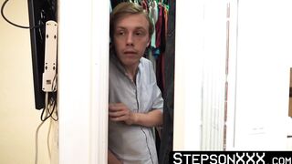 StepsonXXX.com - Dirty twink Dakota Lovell cleaned by his stepdads oozing sticky cum