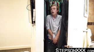 StepsonXXX.com - Dirty twink Dakota Lovell cleaned by his stepdads oozing sticky cum