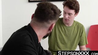 StepsonXXX.com - My enchanting stepdad Chris Damned saw my dildo so I allowed him to