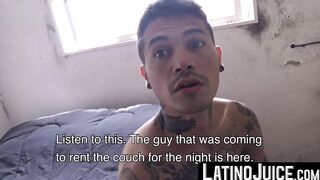 LatinoJuice.com - My tatted boyfriend Kendro runs his mouth up and down to lean Aquil