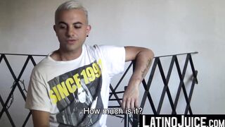 LatinoJuice.com - Bisexual blonde Juan Cruz offered money to make my throbbing cock w
